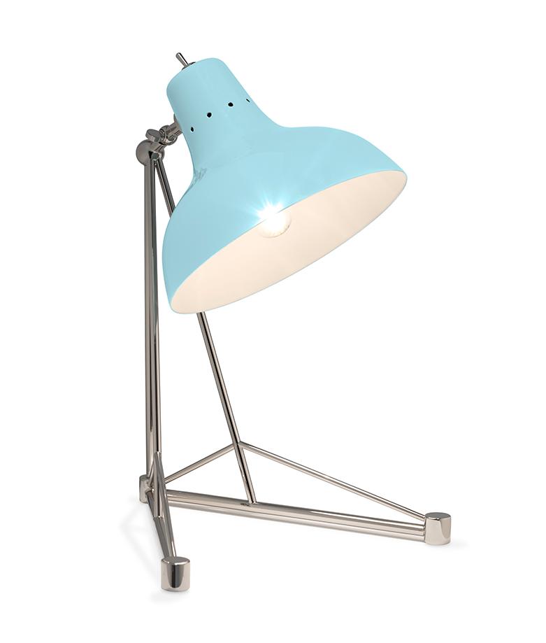 Celestia Blue Modern Desk Lamp