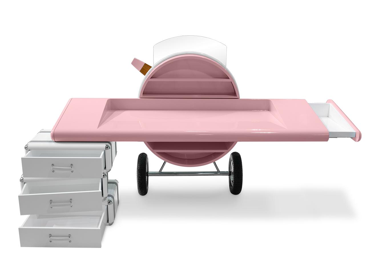 Skyline Pink Kids Study Desk
