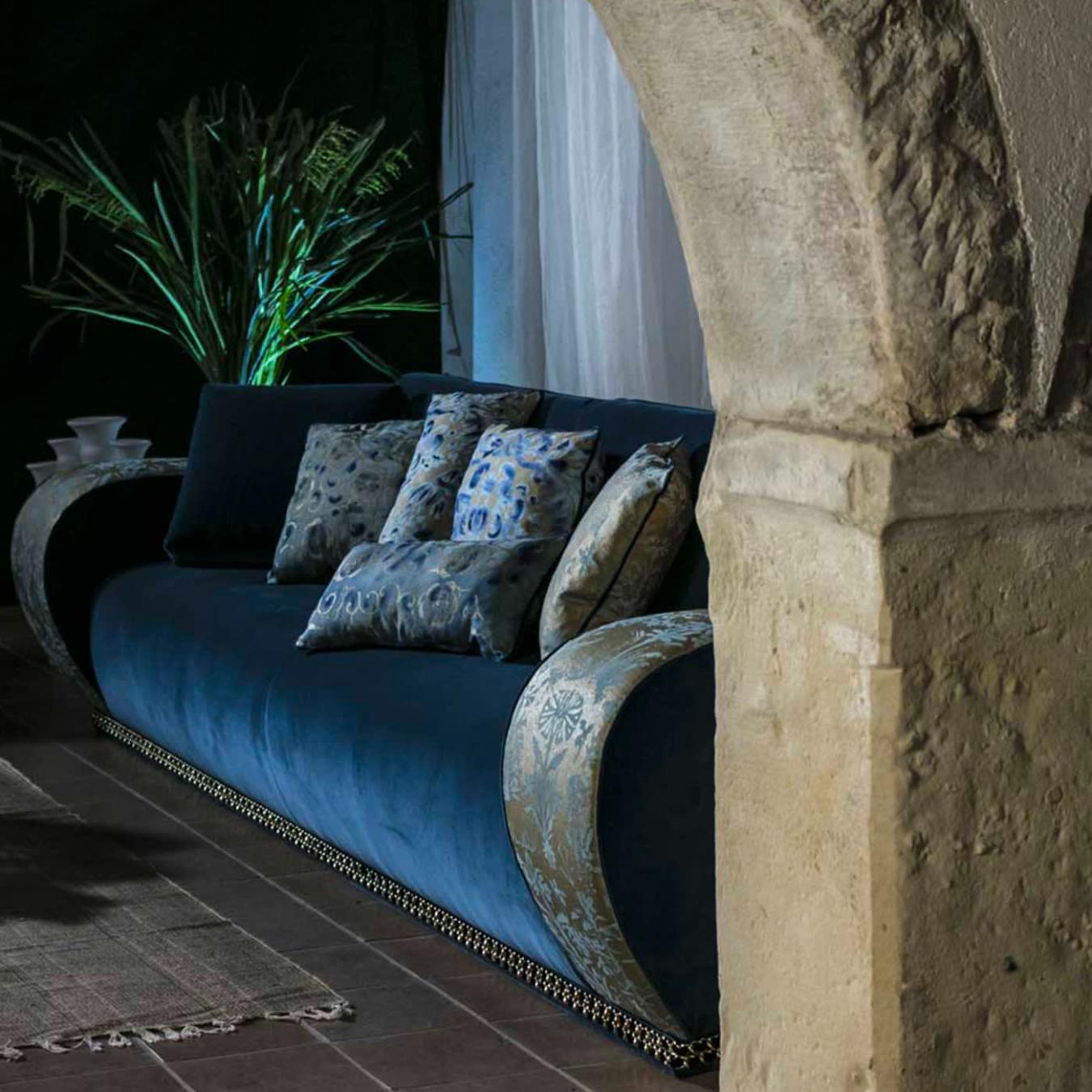Venezia Teal Velvet Sofa