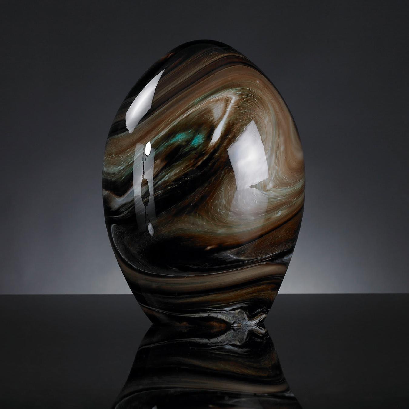 Brown Decorative Crystal Egg