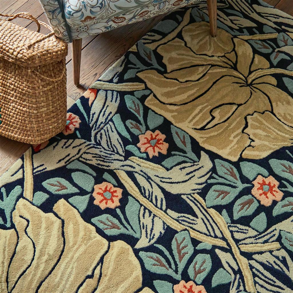 Pimpernel Indigo Hand-Tufted Rug