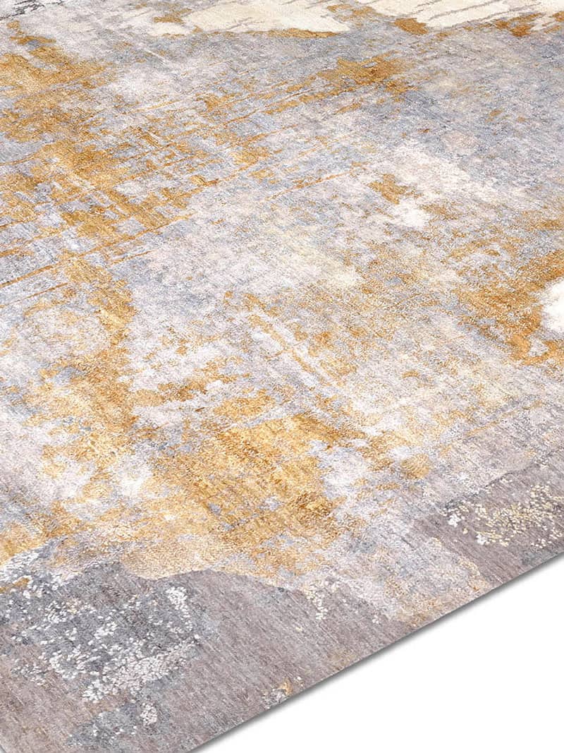 Stereo Gold Luxury Hand-Woven Rug
