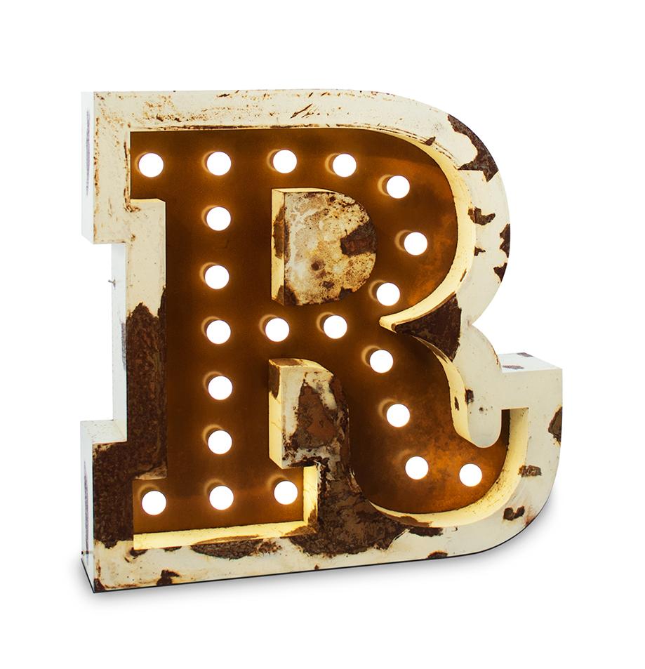 Radiant Bright Letter R