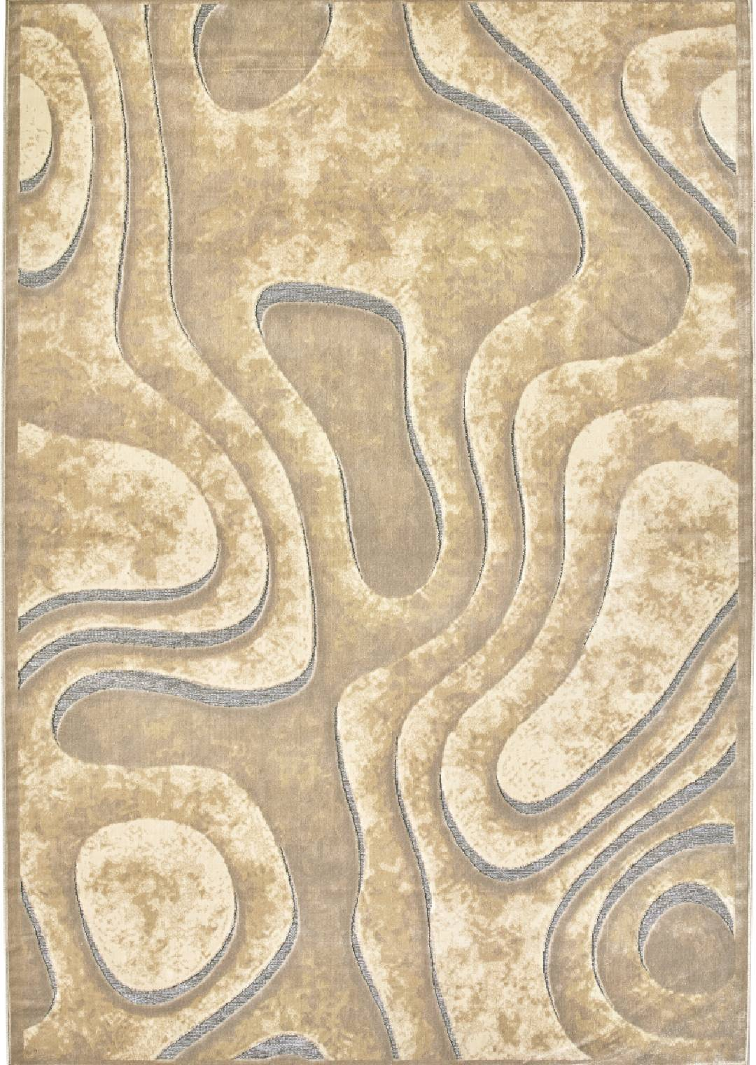 Gabrielle Yellow / Beige Rug | Size: 160 x 235 cm