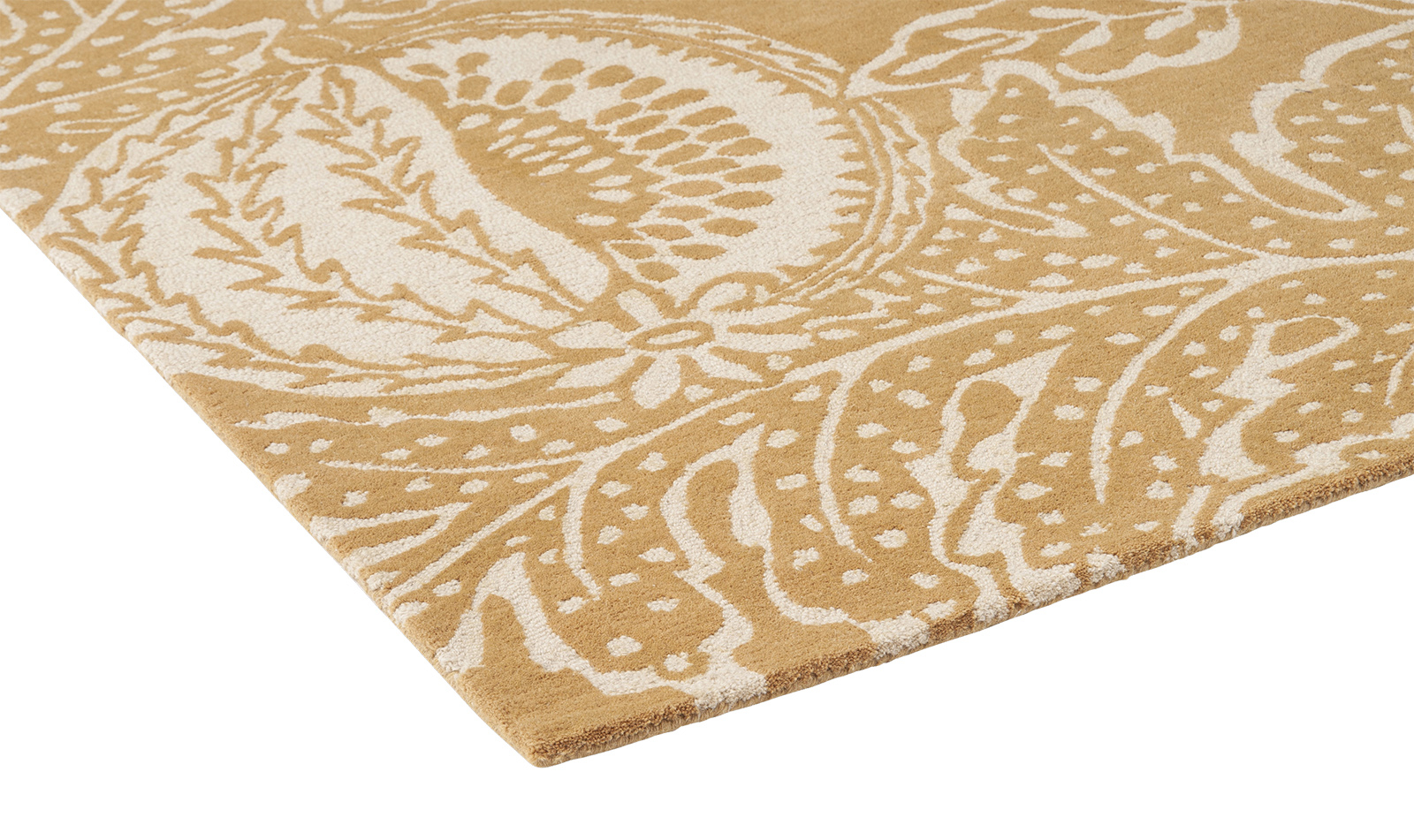 Ochre Wool Handwoven Rug