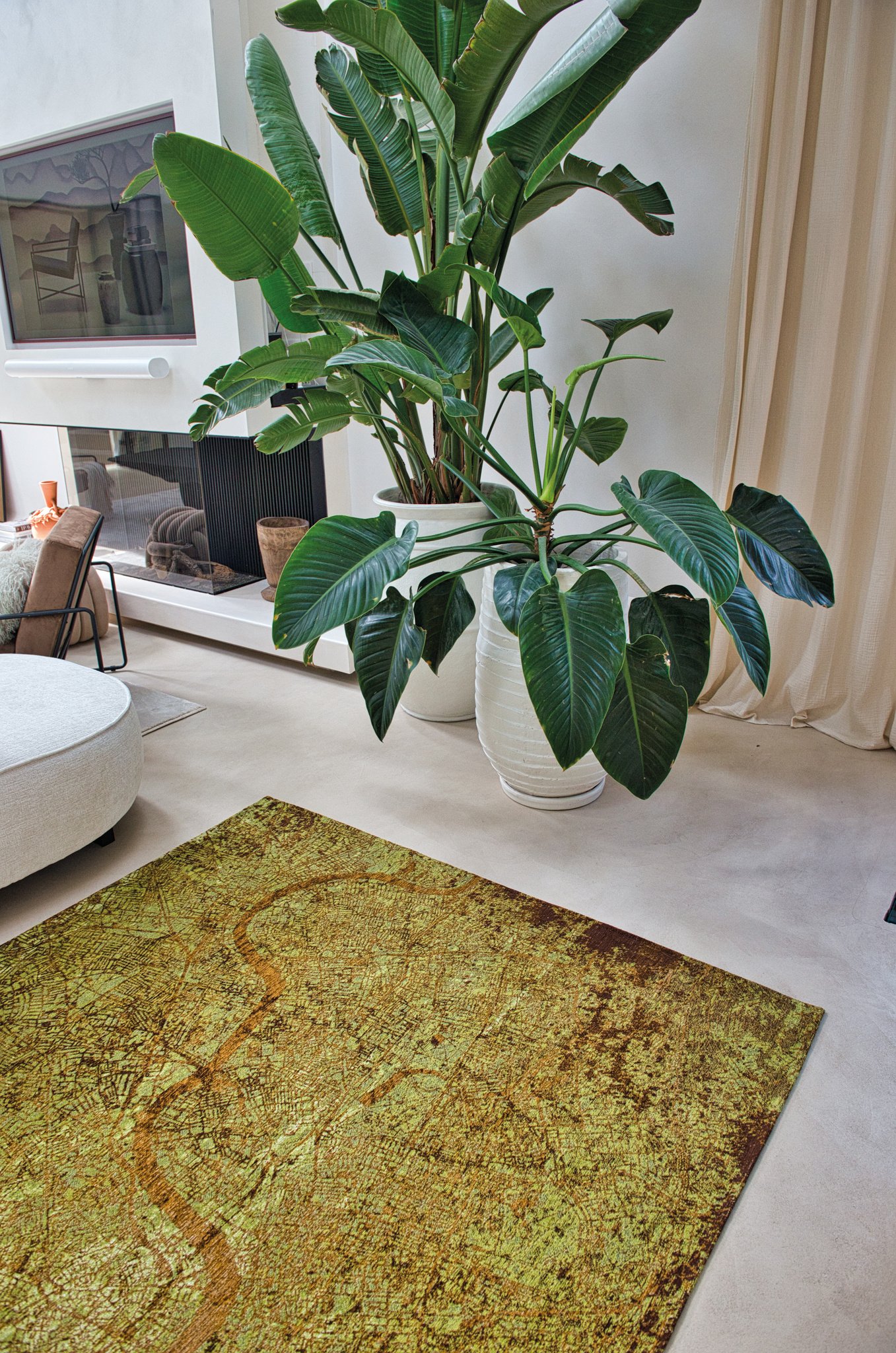 Green Meadows Modern Designer Rug | Size: 280 x 390 cm