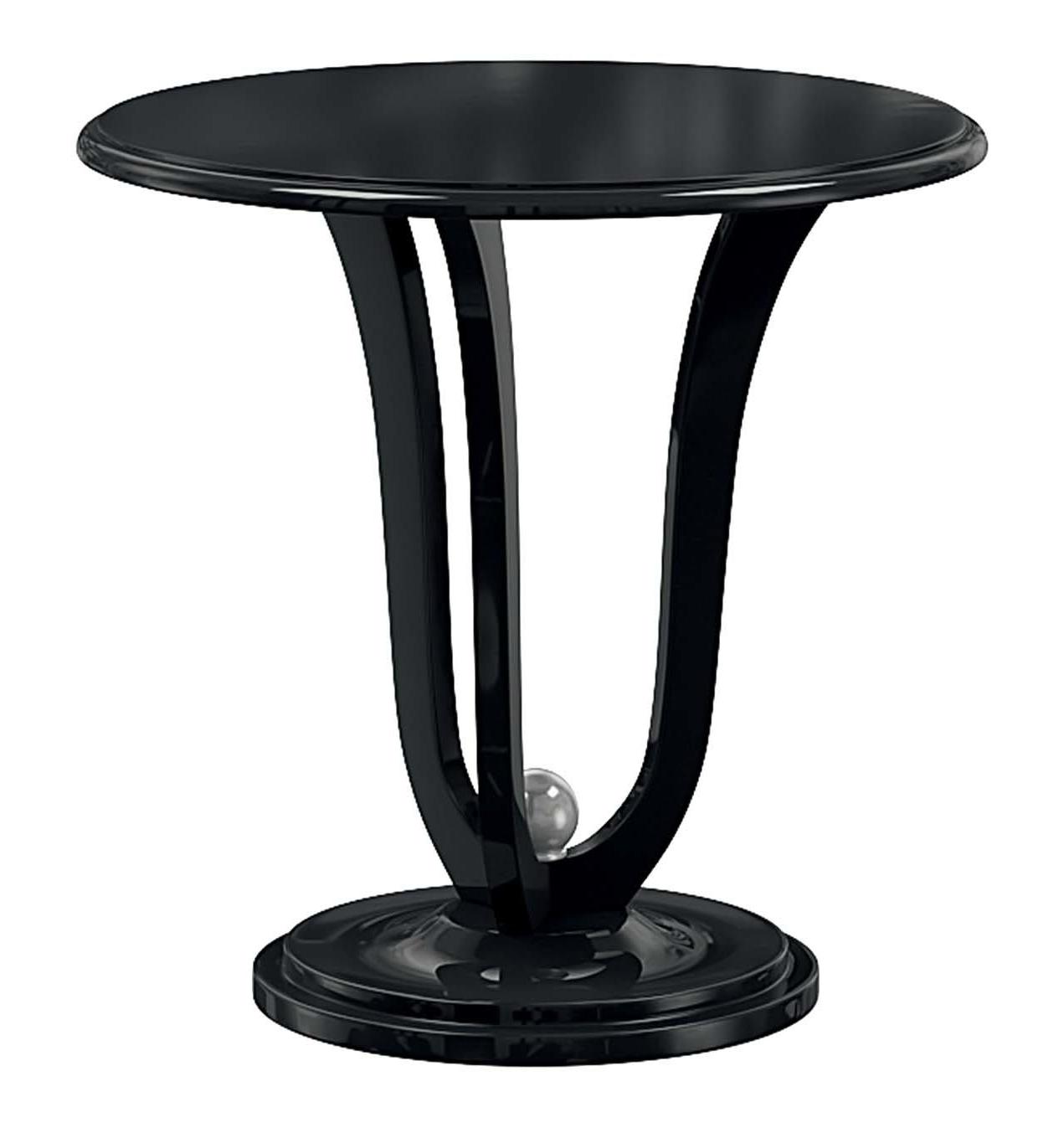 Oscar Black Italian Side Table