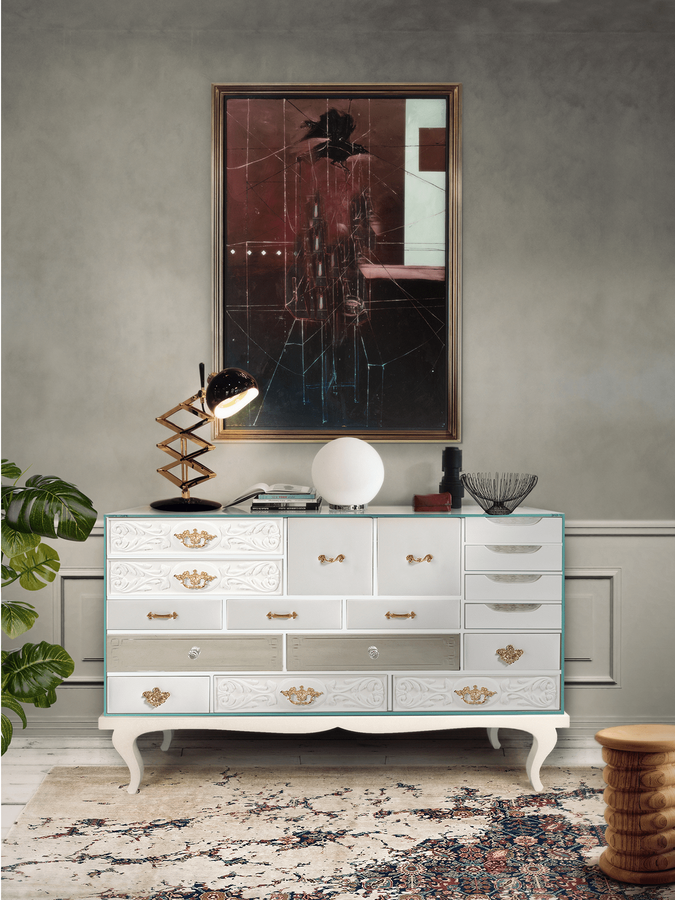 Urban White Deluxe Sideboard