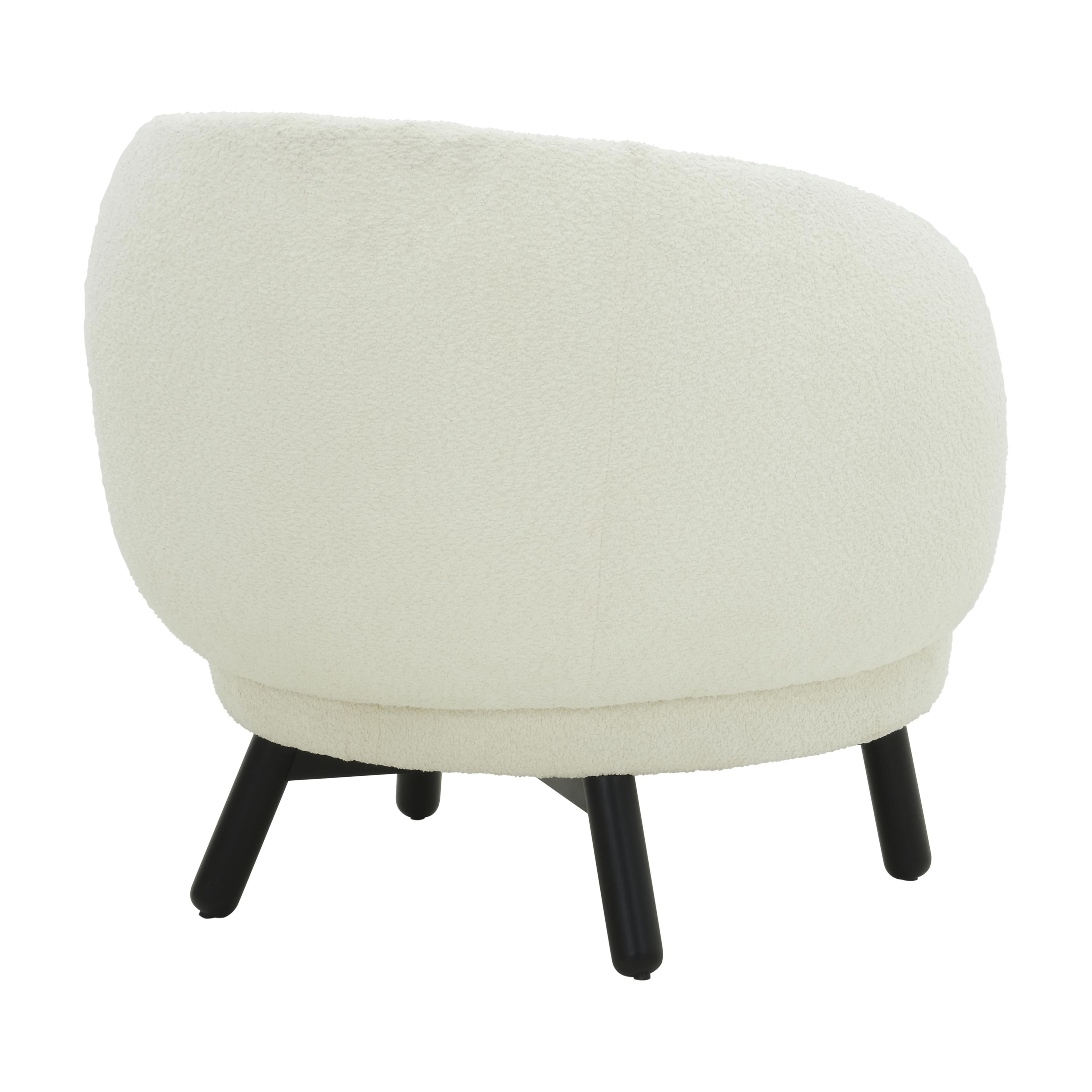 Amada White Armchair