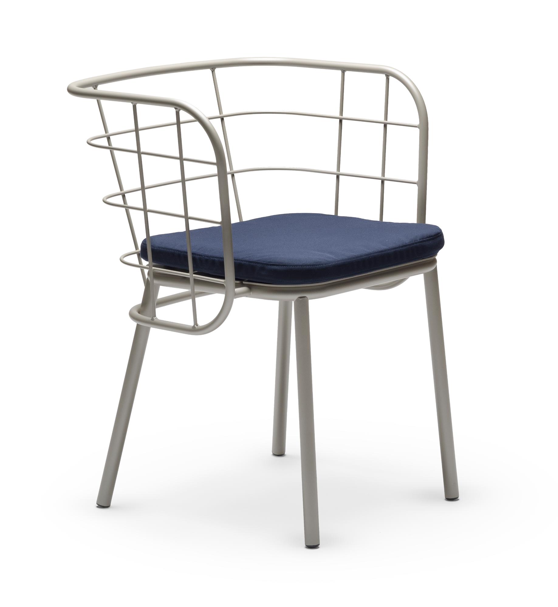 Jujube Sand & Blue Outdoor Chair