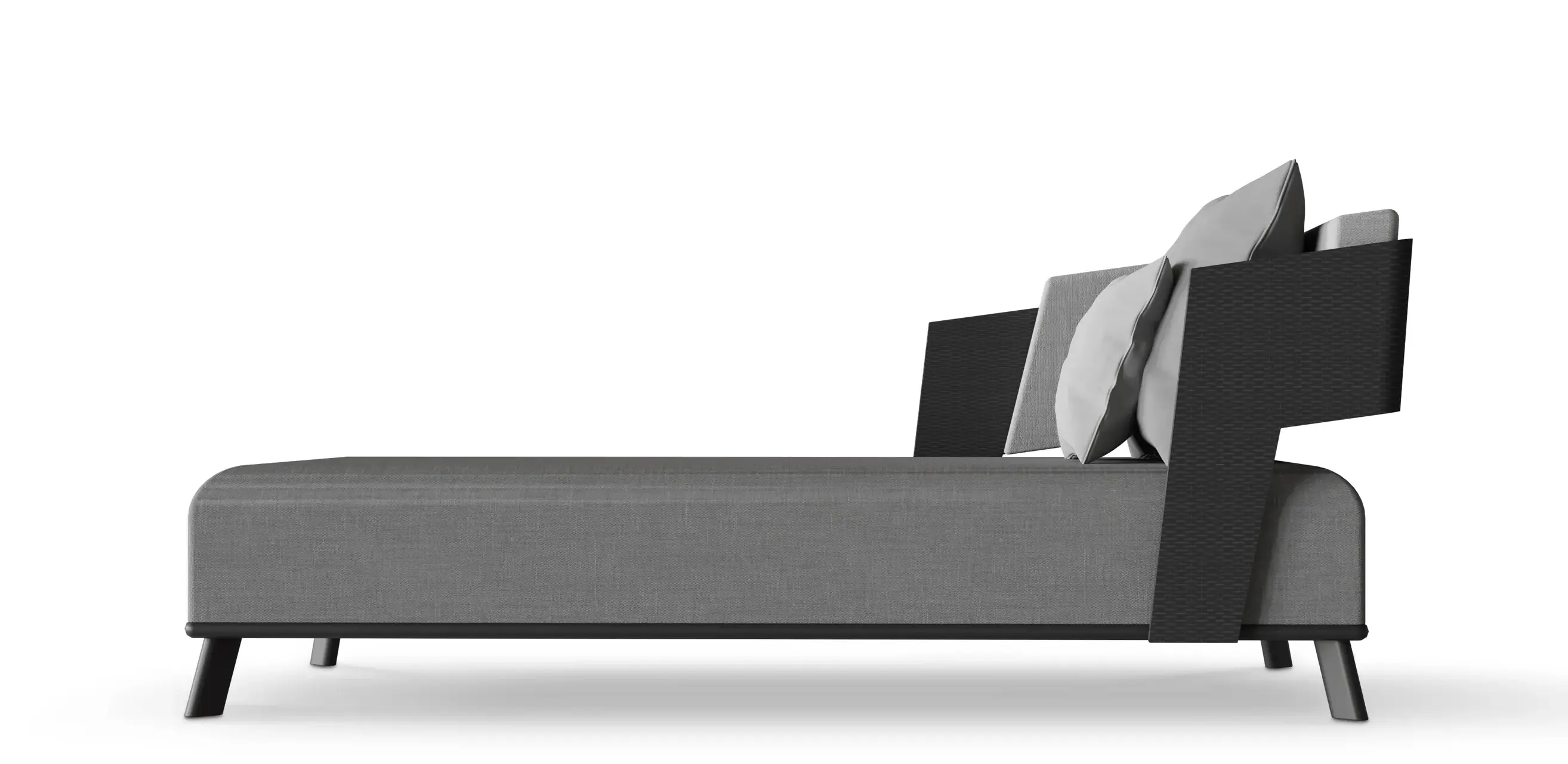 Diadem Grey Chaise Longue
