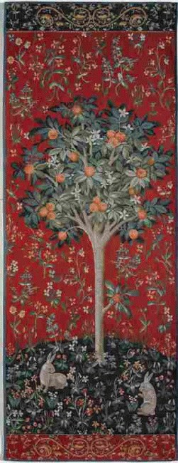 Medieval Orange Tree French Tapestry