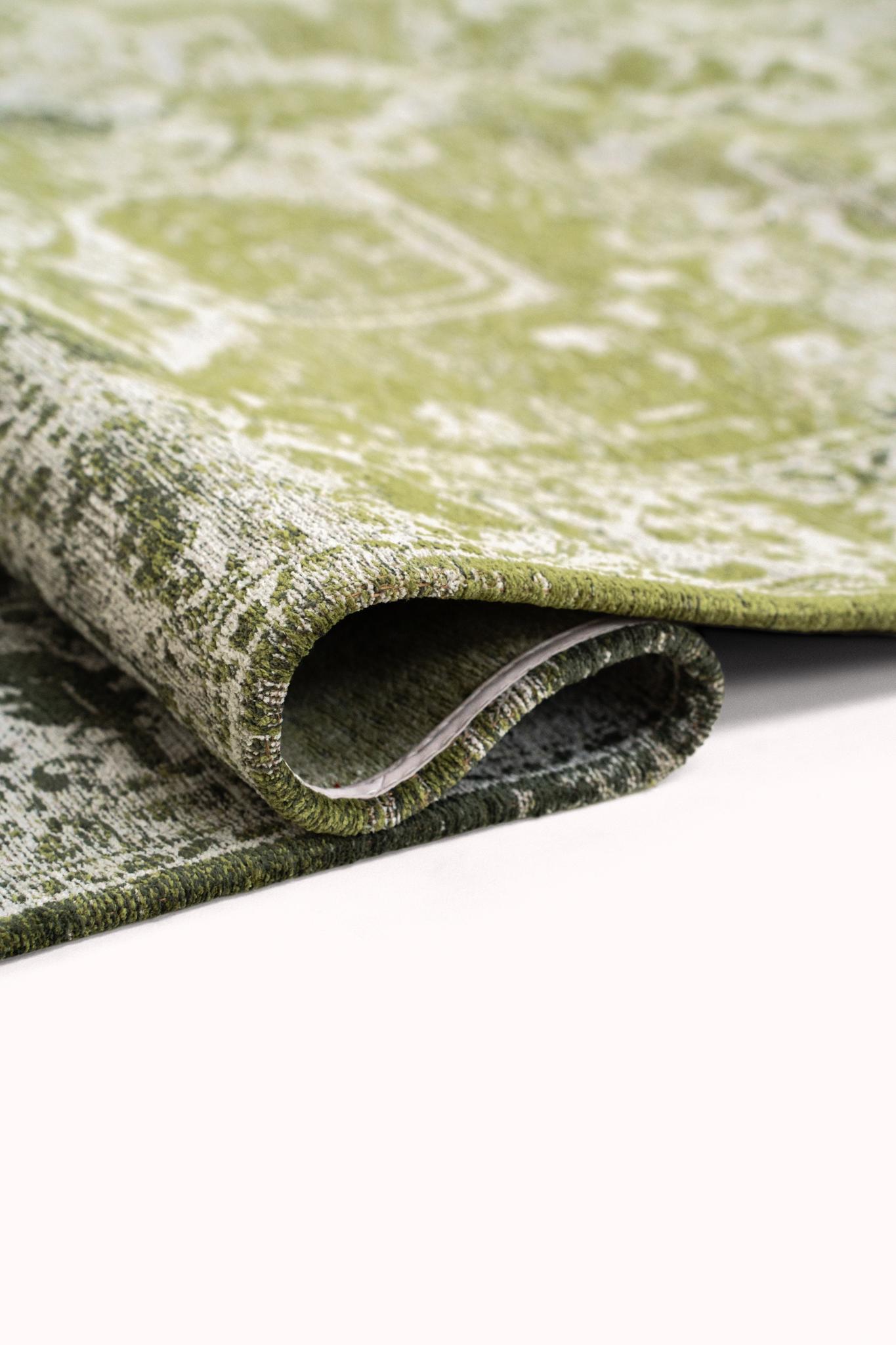 Olive Green Natural Pattern Rug | Size: 280 x 390 cm