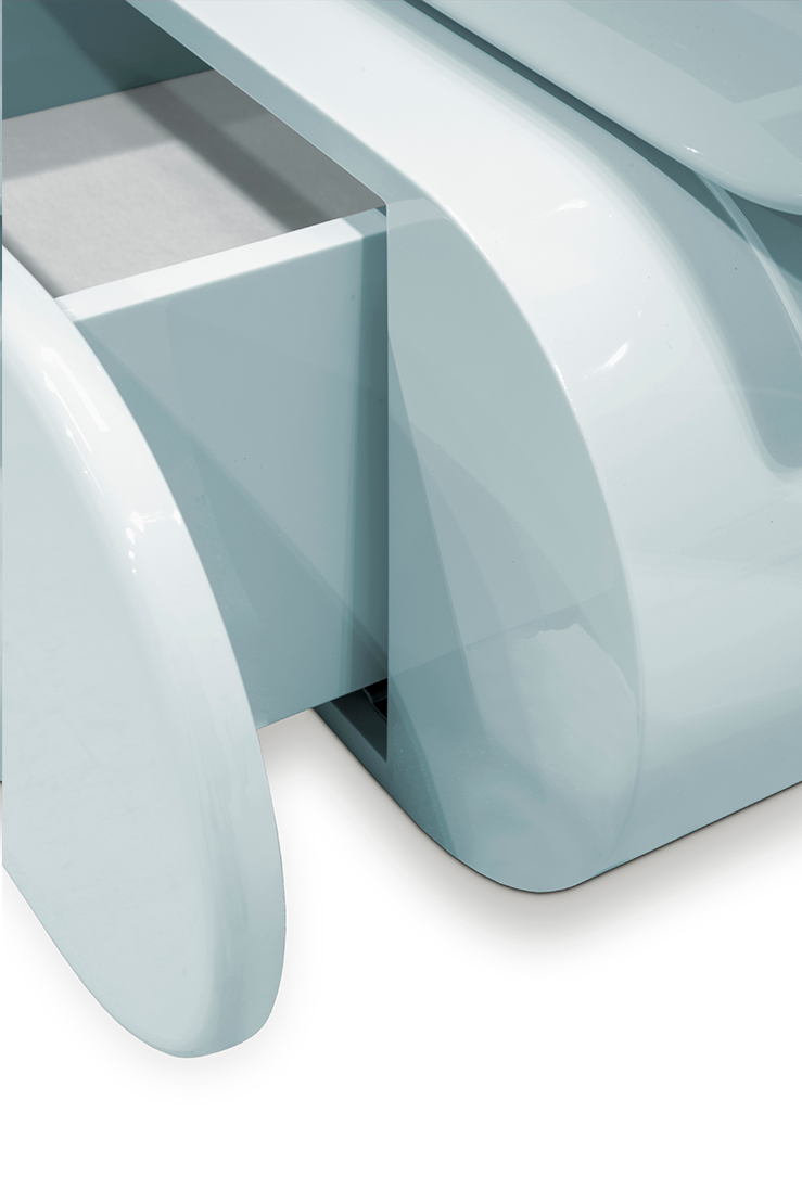 Tiny Nimbus Blue Nightstand