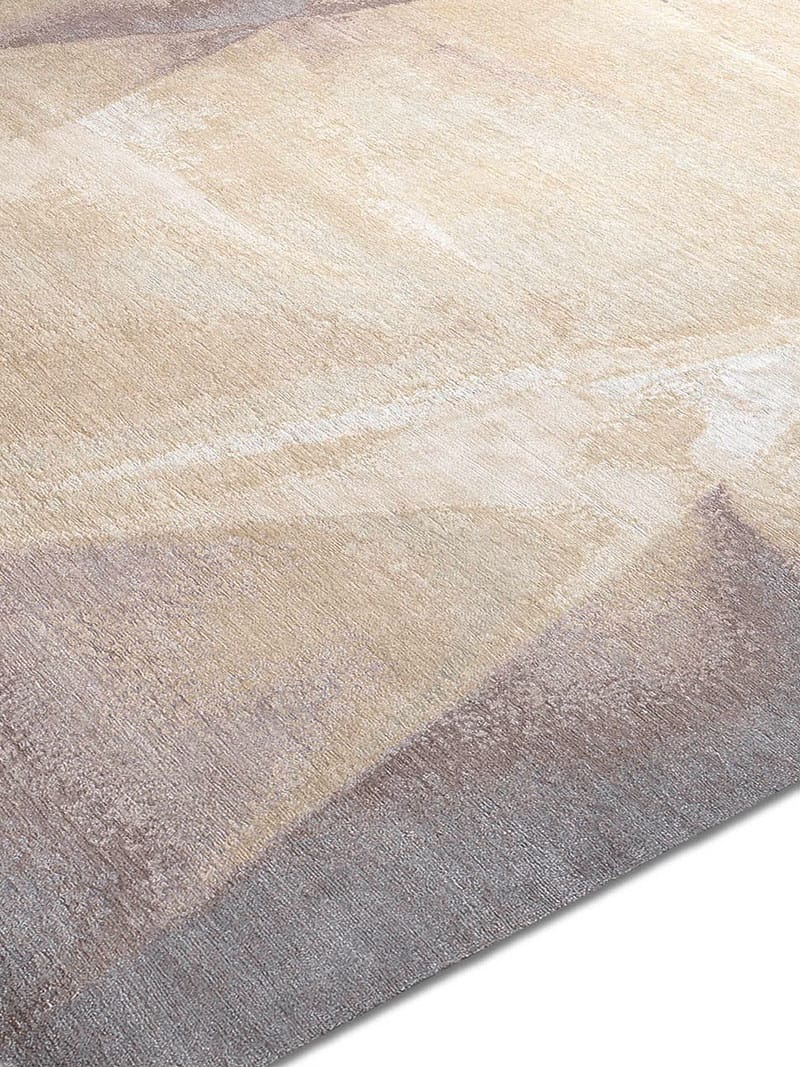 Yellow Mauve Handwoven Luxury Rug