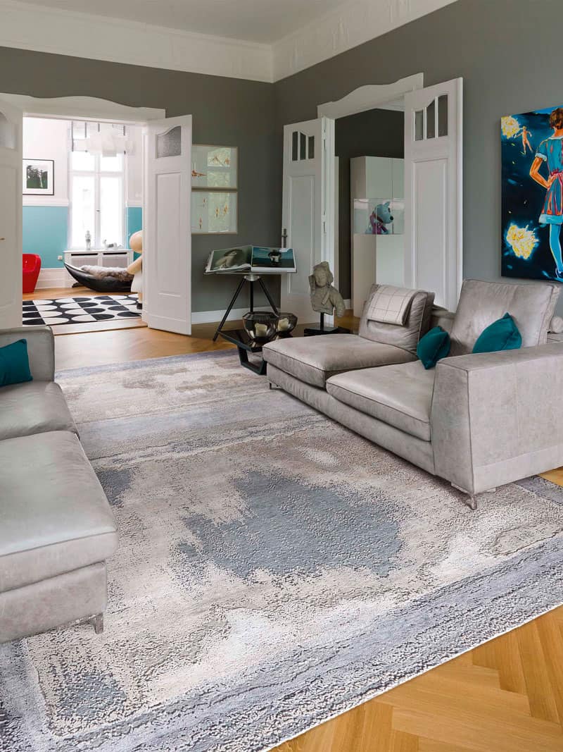 Sand Mix Luxury Silk / Wool Rug