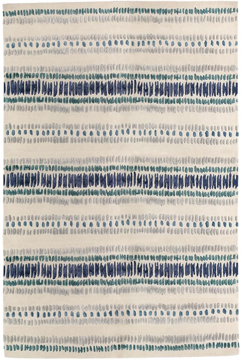 Striped Indigo Hand-Woven Luxury Rug