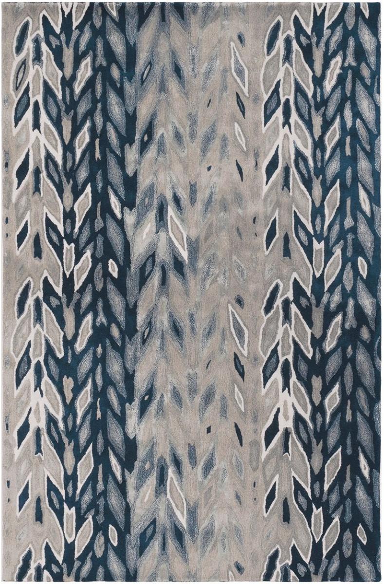 Designer Indigo Hand-Woven Luxury Rug