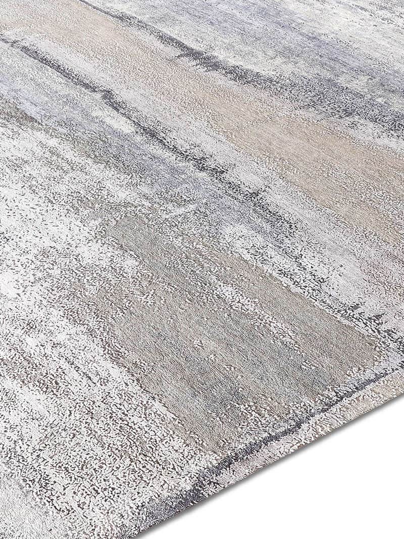 Sand Mix Luxury Silk / Wool Rug ☞ Size: 183 x 274 cm