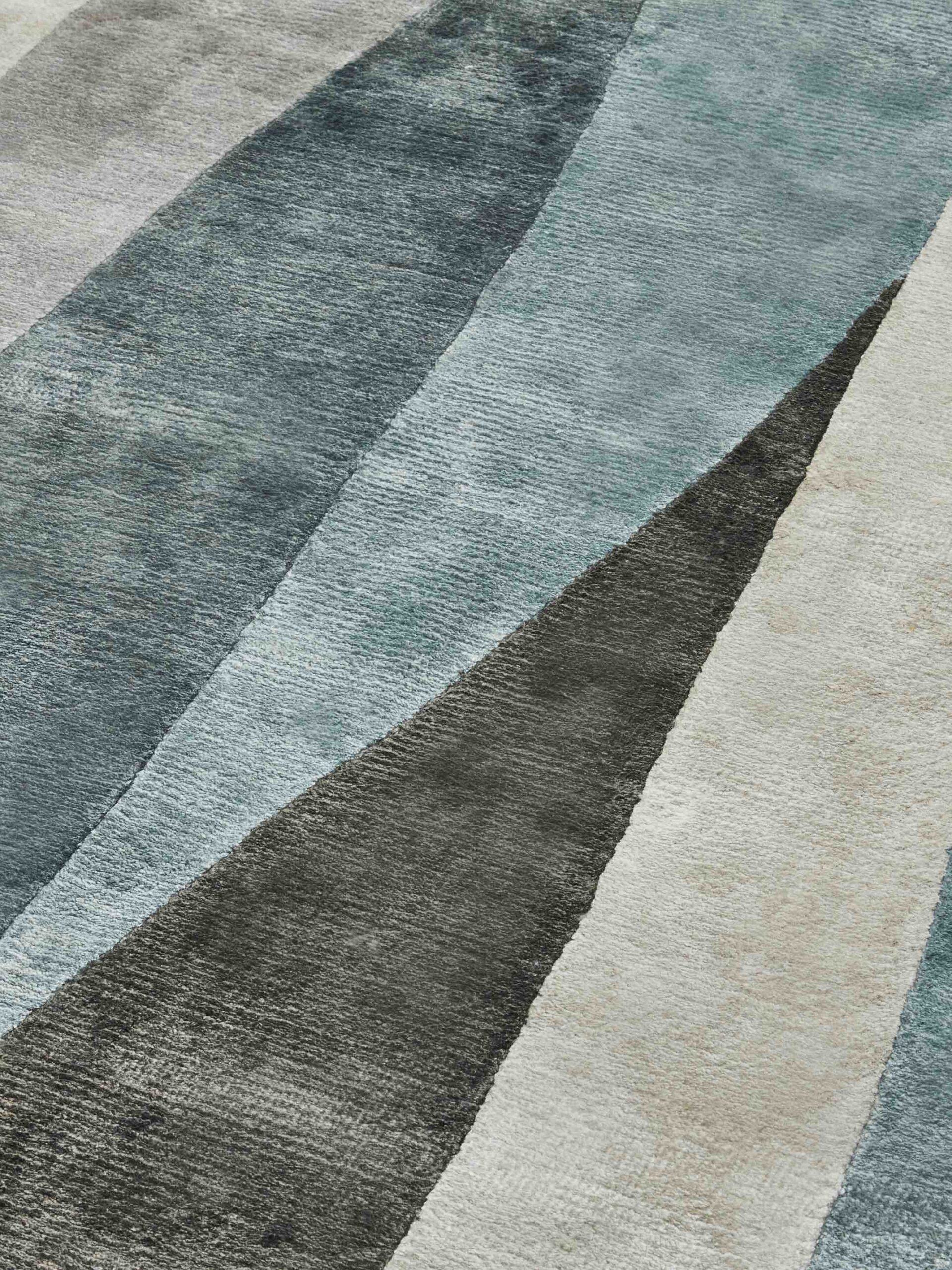 Scape Grey Designer Viscose Rug