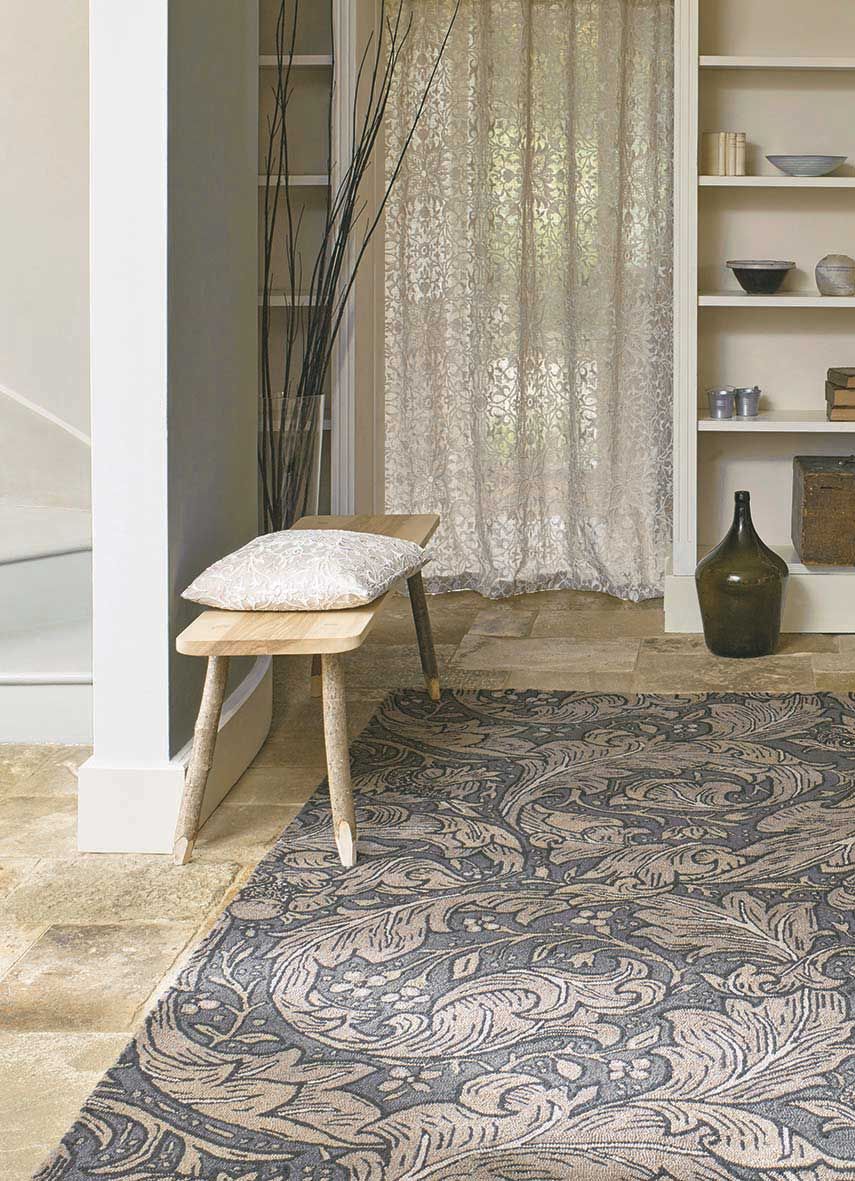 Pure Morris Bachelors Button Charcoal 28205 Rug | Size: 250 x 350 cm