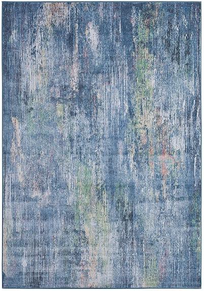 Malisia Abstract Blue Viscose Rug