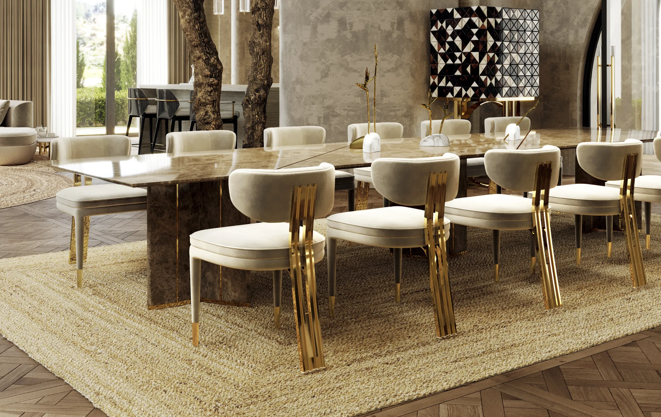 Mesh Dining Chair - 7