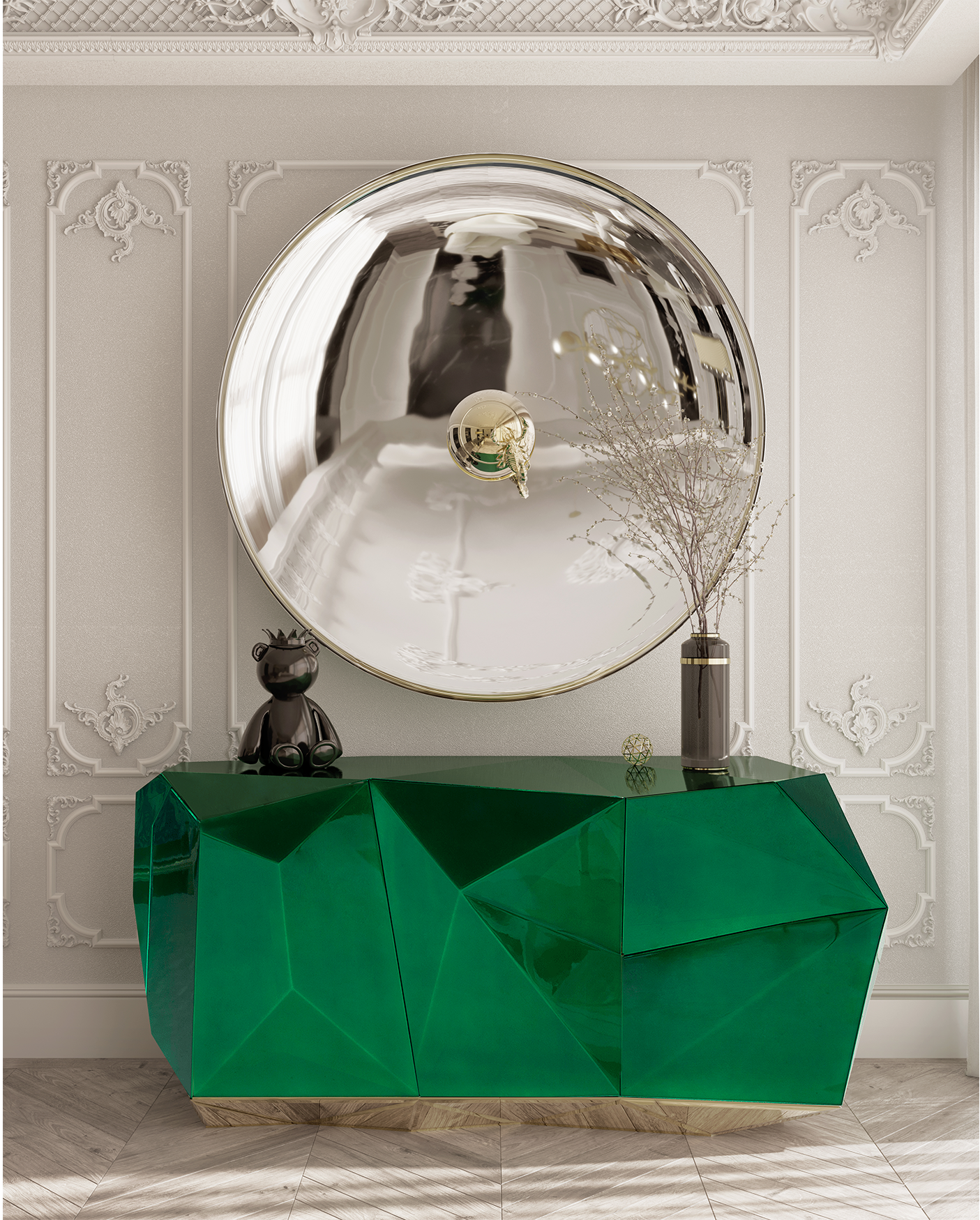 Prism Emerald Designer Sideboard