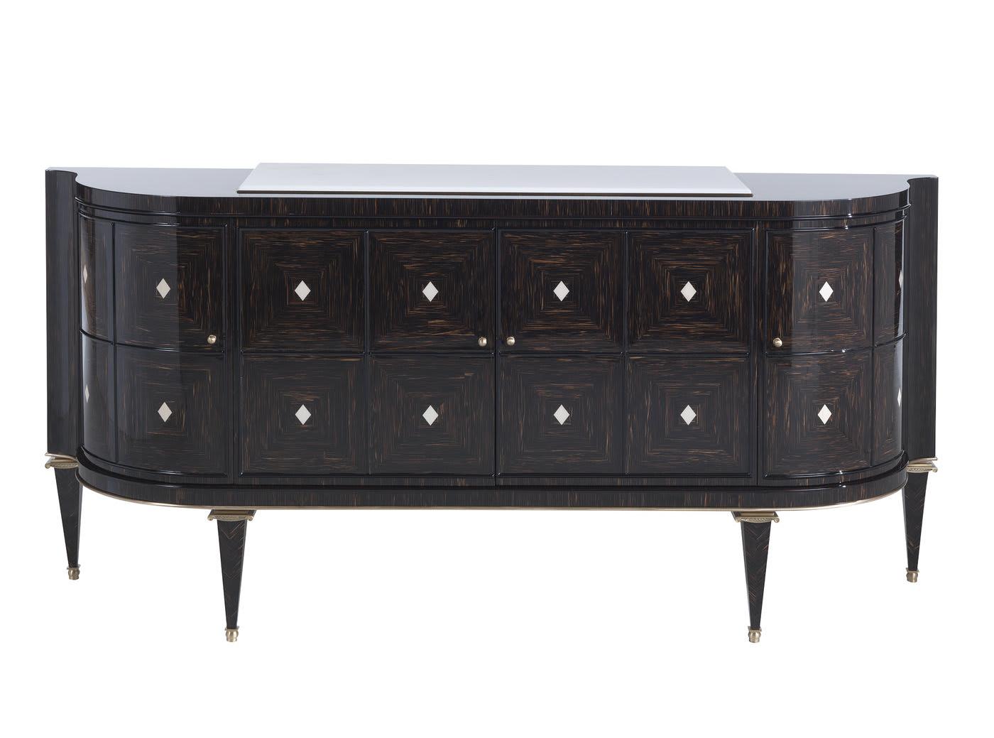 Black Lacquered Artisan Sideboard