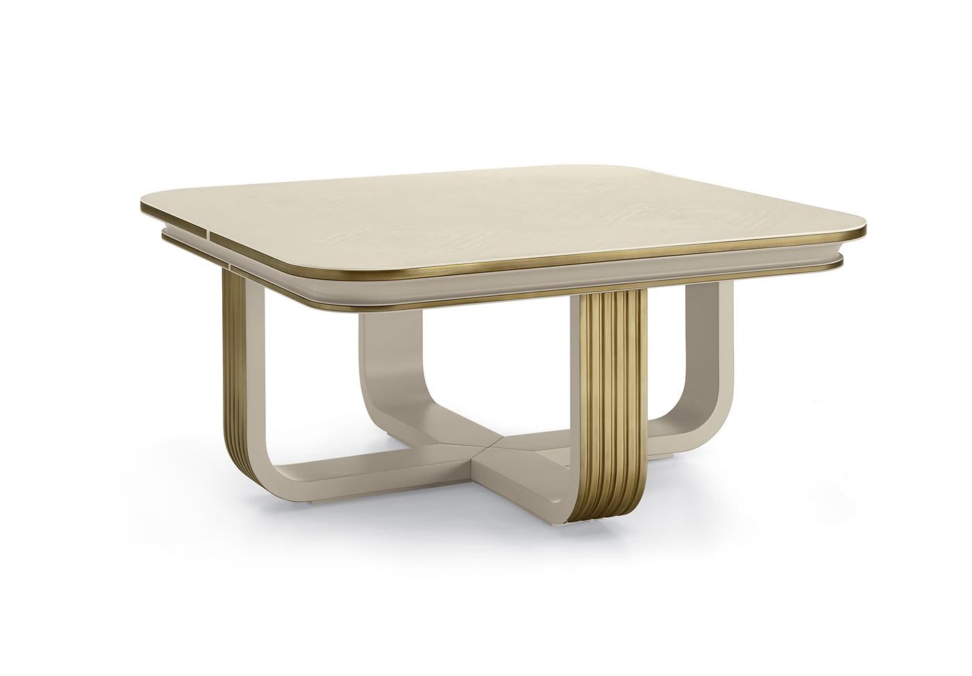 Oliver White & Gold Luxe Coffee Table