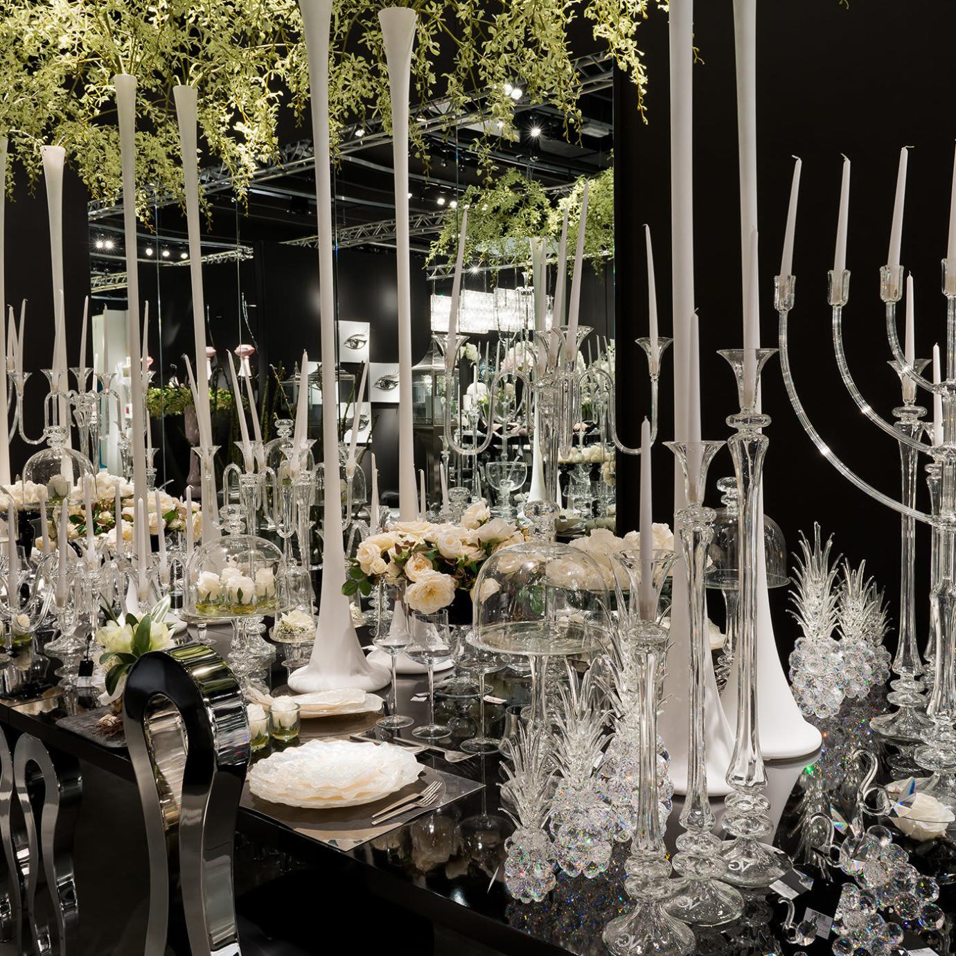 Royal Crystal Glass Candle Holder