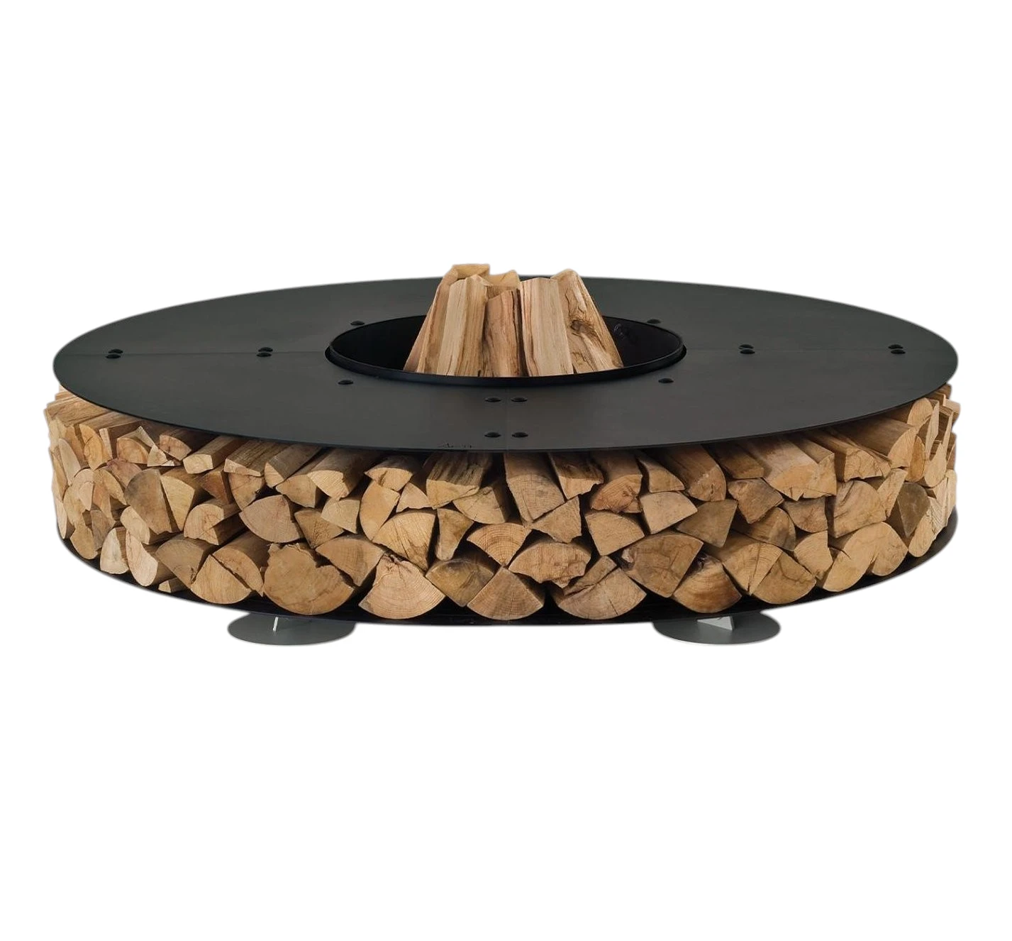 Steel Round Black Fire Pit