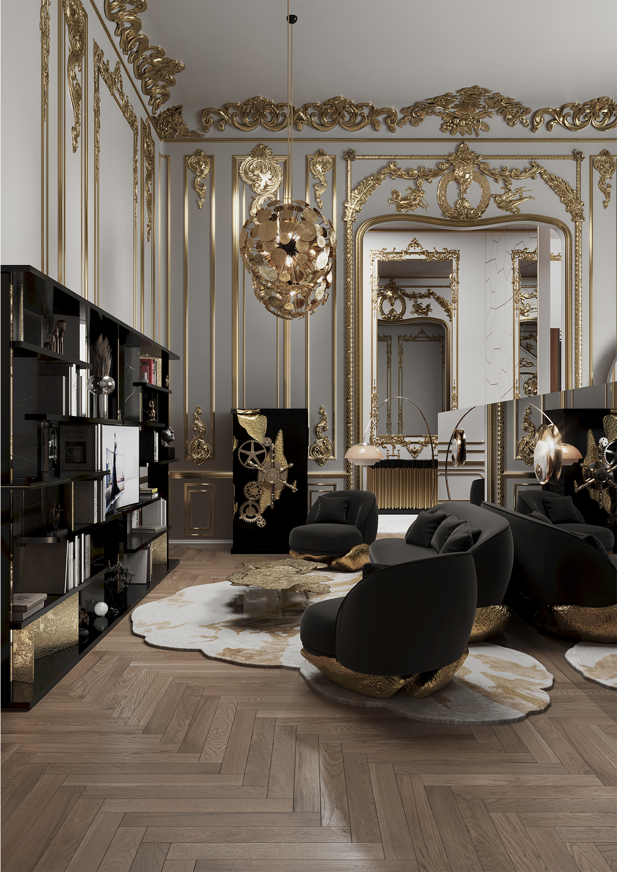 Angora II Baltic Black Designer Armchair