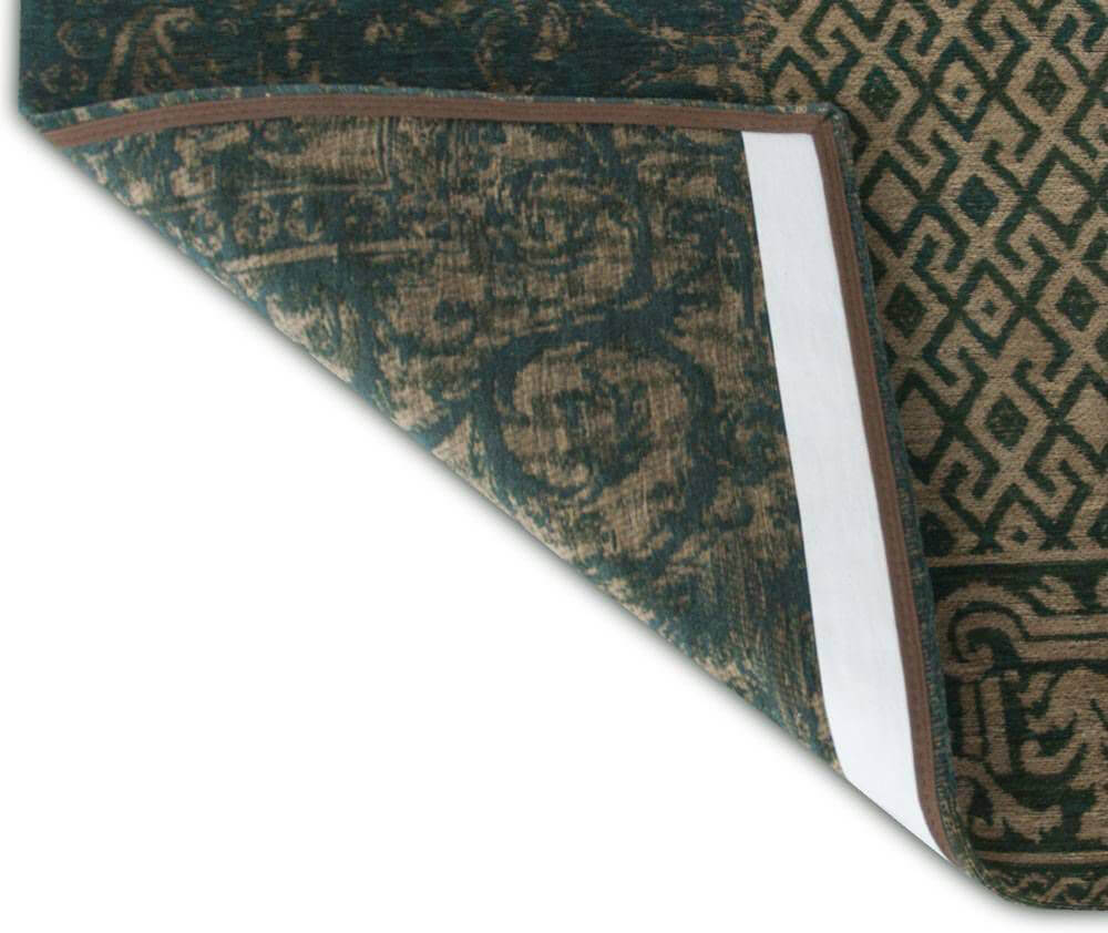 Patchwork Rug Multi Dark Green | Size: 140 x 200 cm