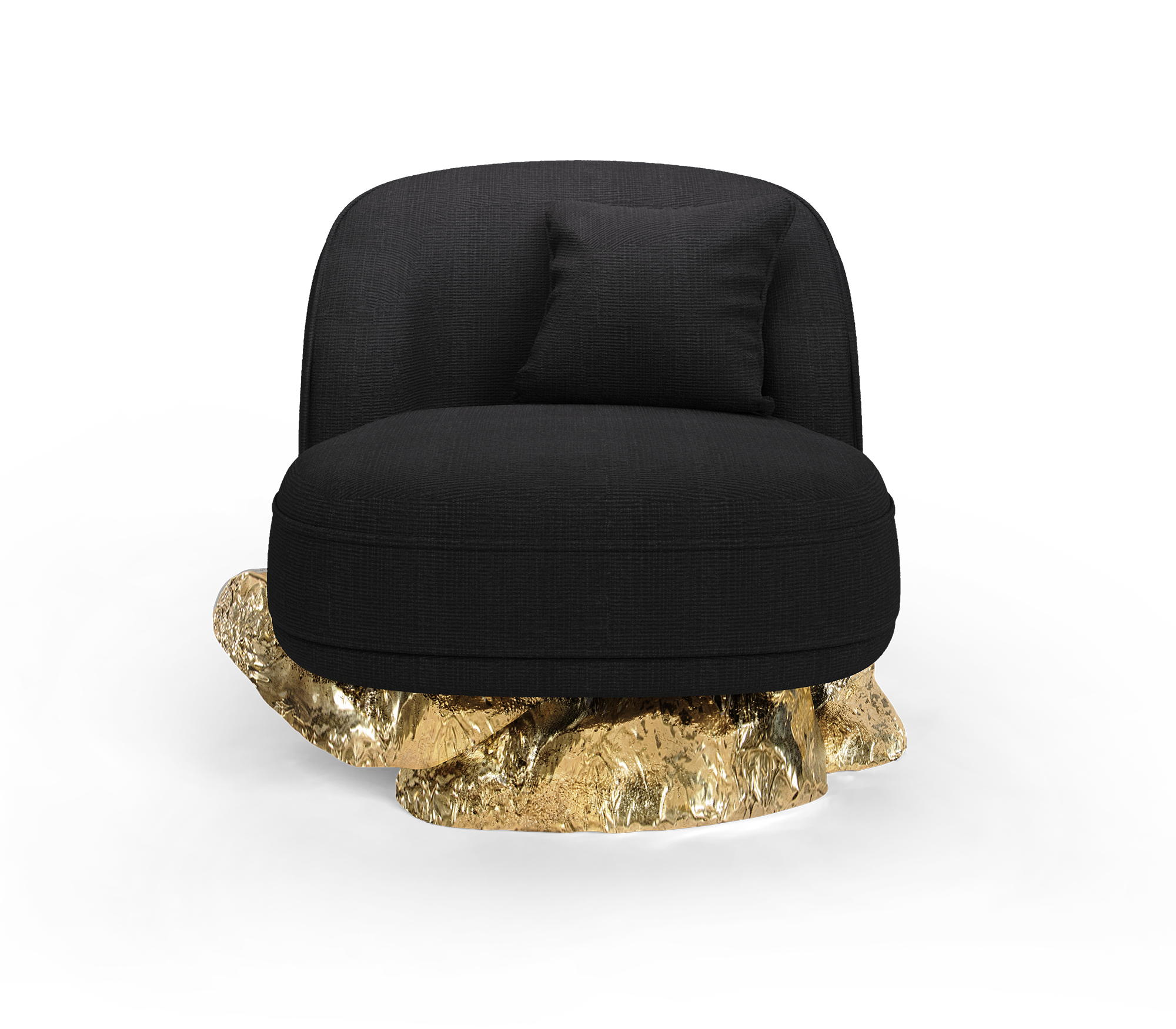 Angora Baltic Black Designer Armchair