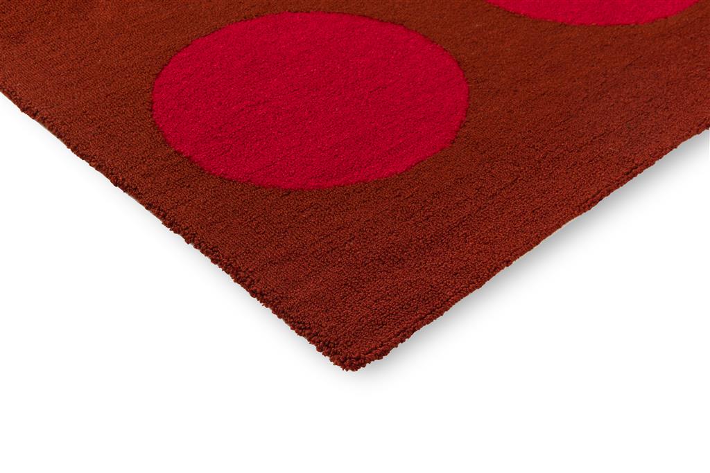 Festival Dots Red Fresco Rug