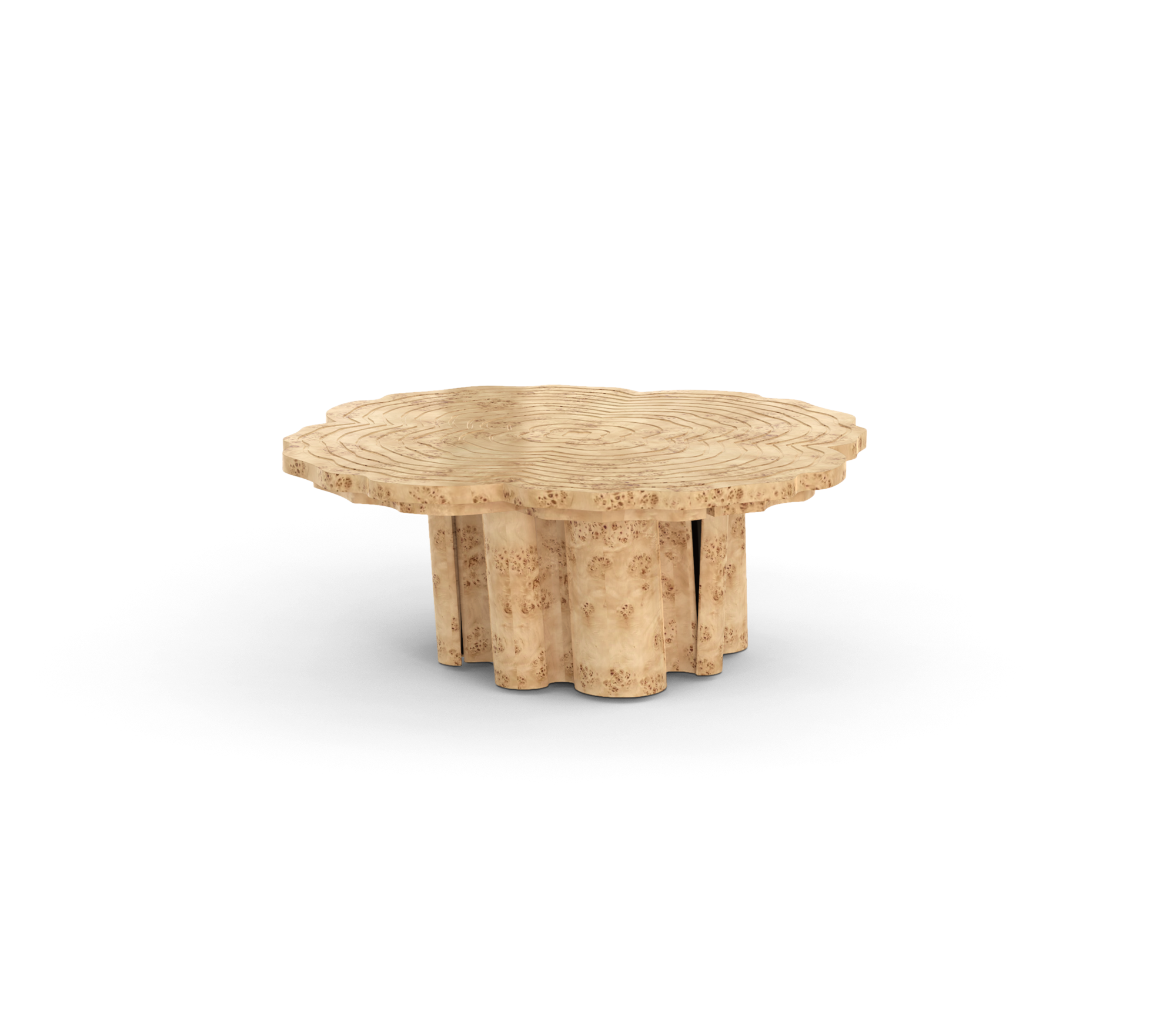 Poplar 3-Piece Coffee Table Set