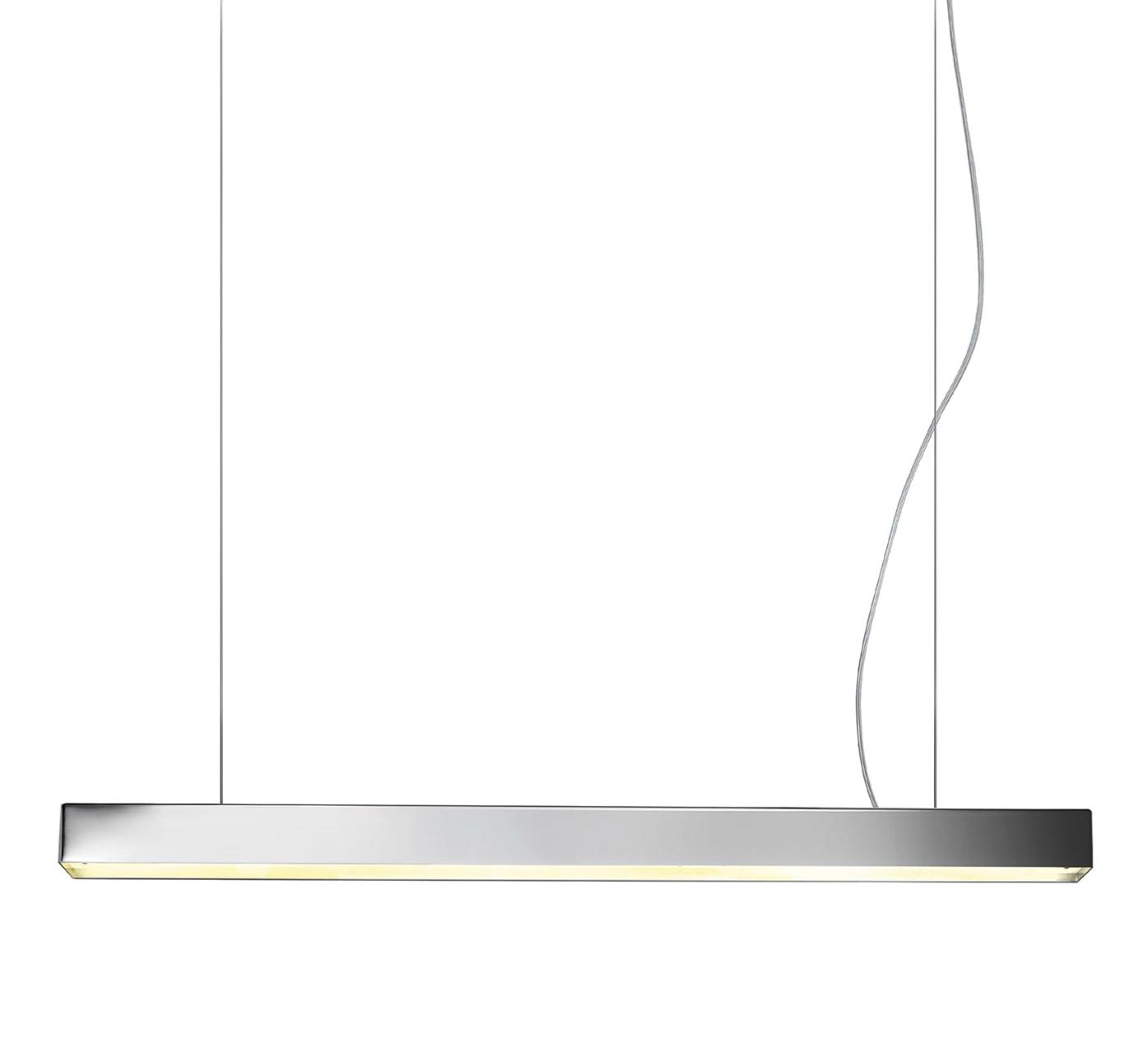 Polished Nickel LED Bar Chandelier