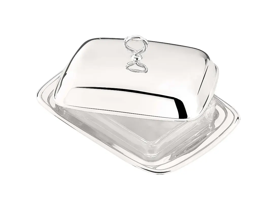 Silver-Plated Butter Dish