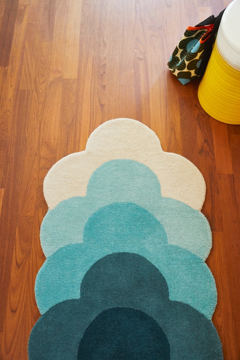 Floral Teal Handtufted Premium Rug