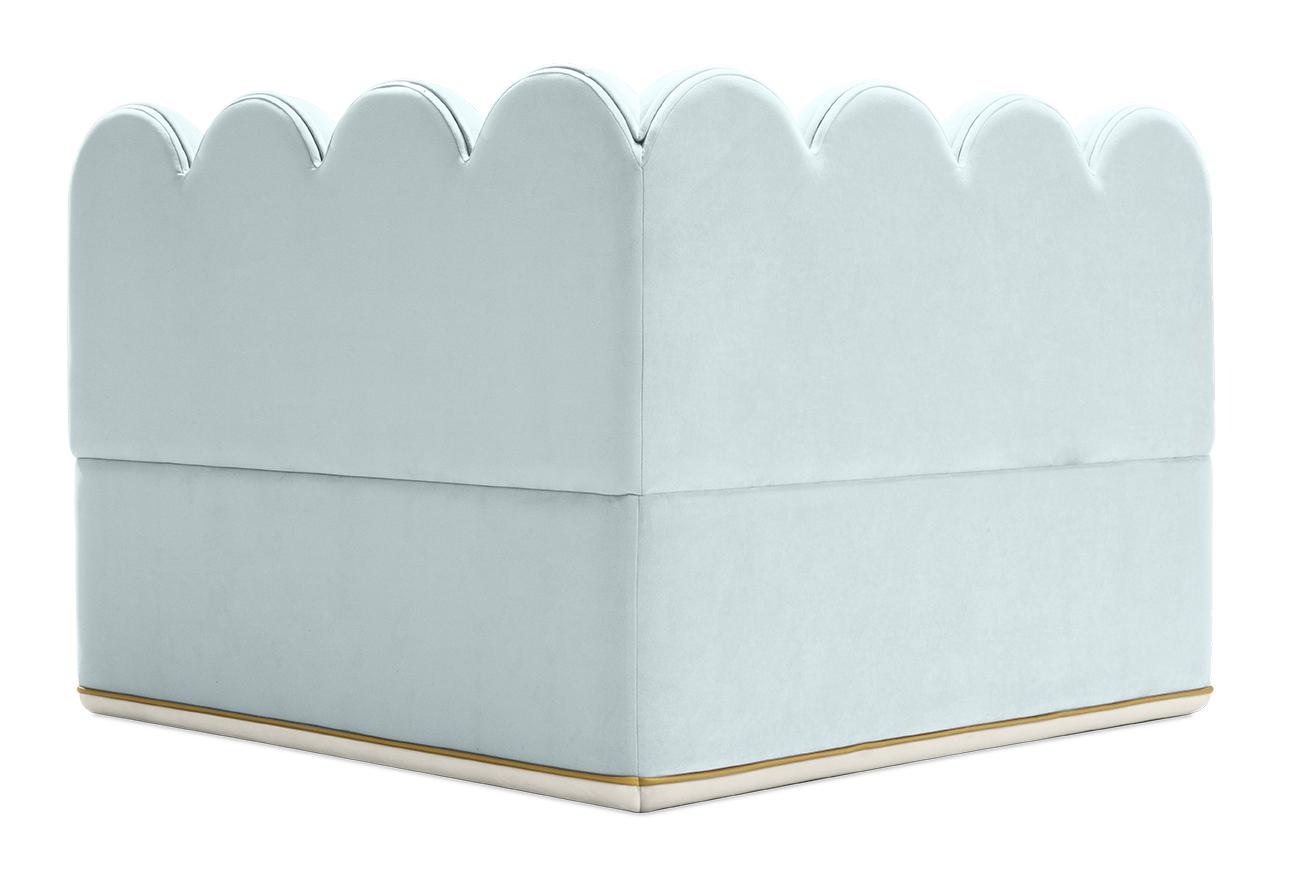 Fluffy Cloud Blue Sofa