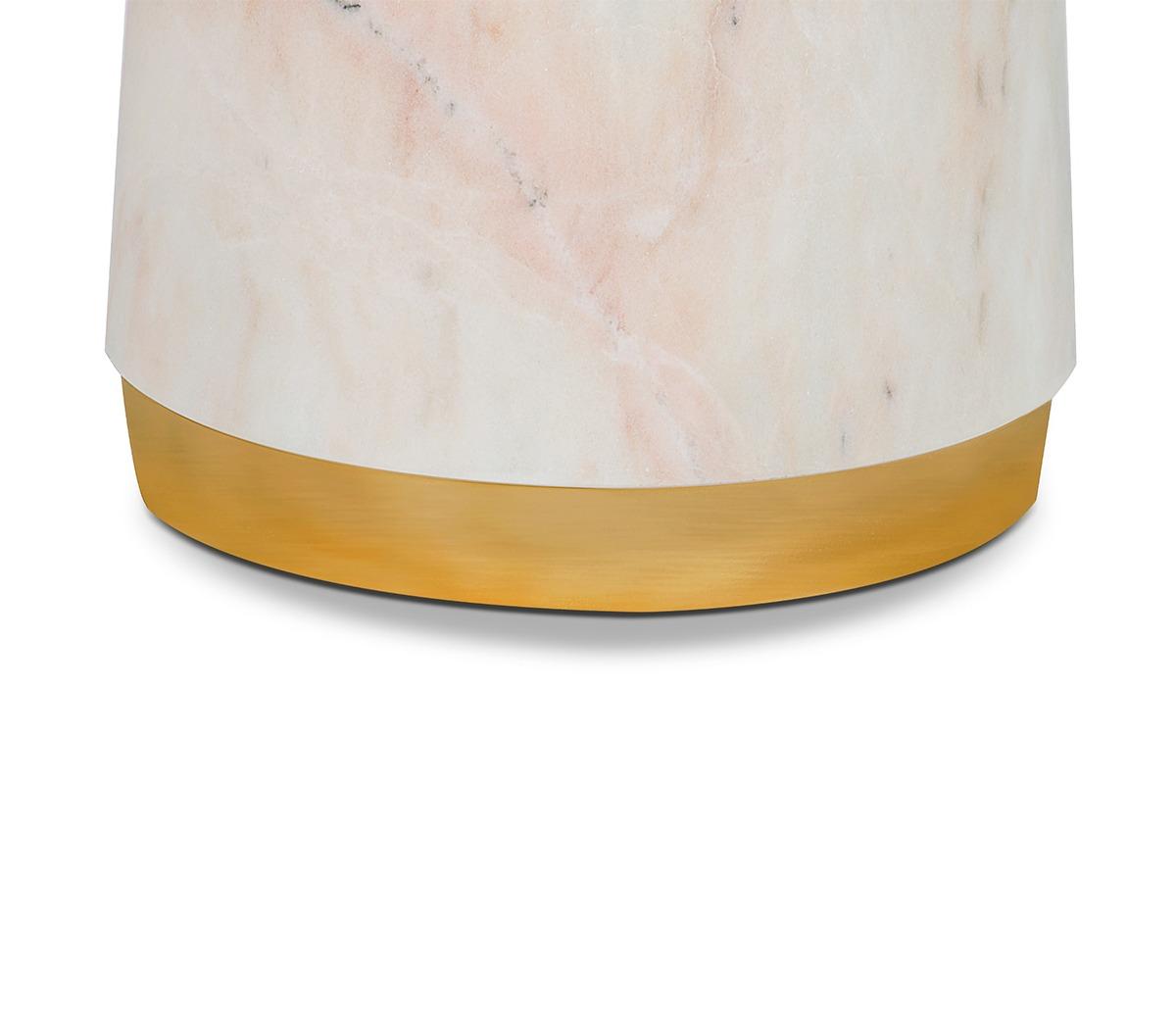 Marble Sculpted Pedestal Table