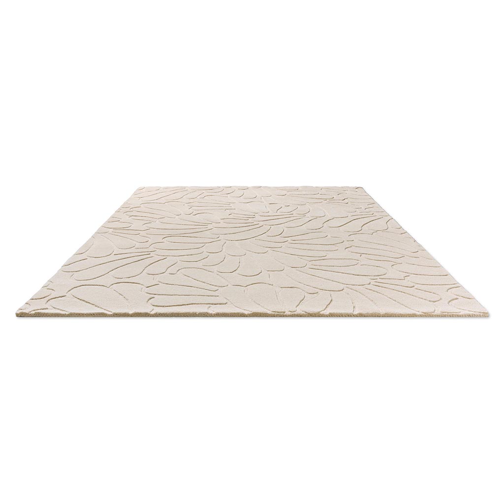 Petal Design Ivory Cream Rug | Size: 250 x 350 cm