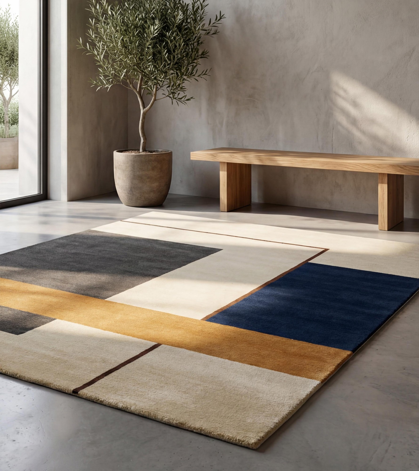 Modernist Frame Fine Rug