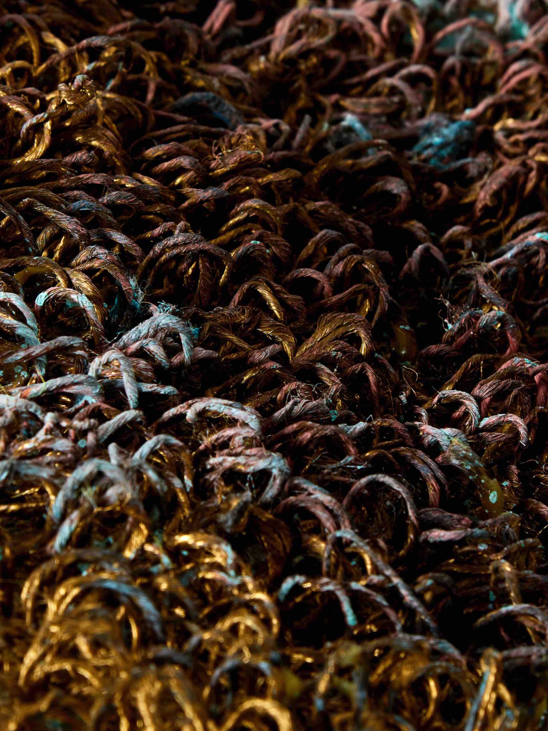 Metal Designer Luxury Rug