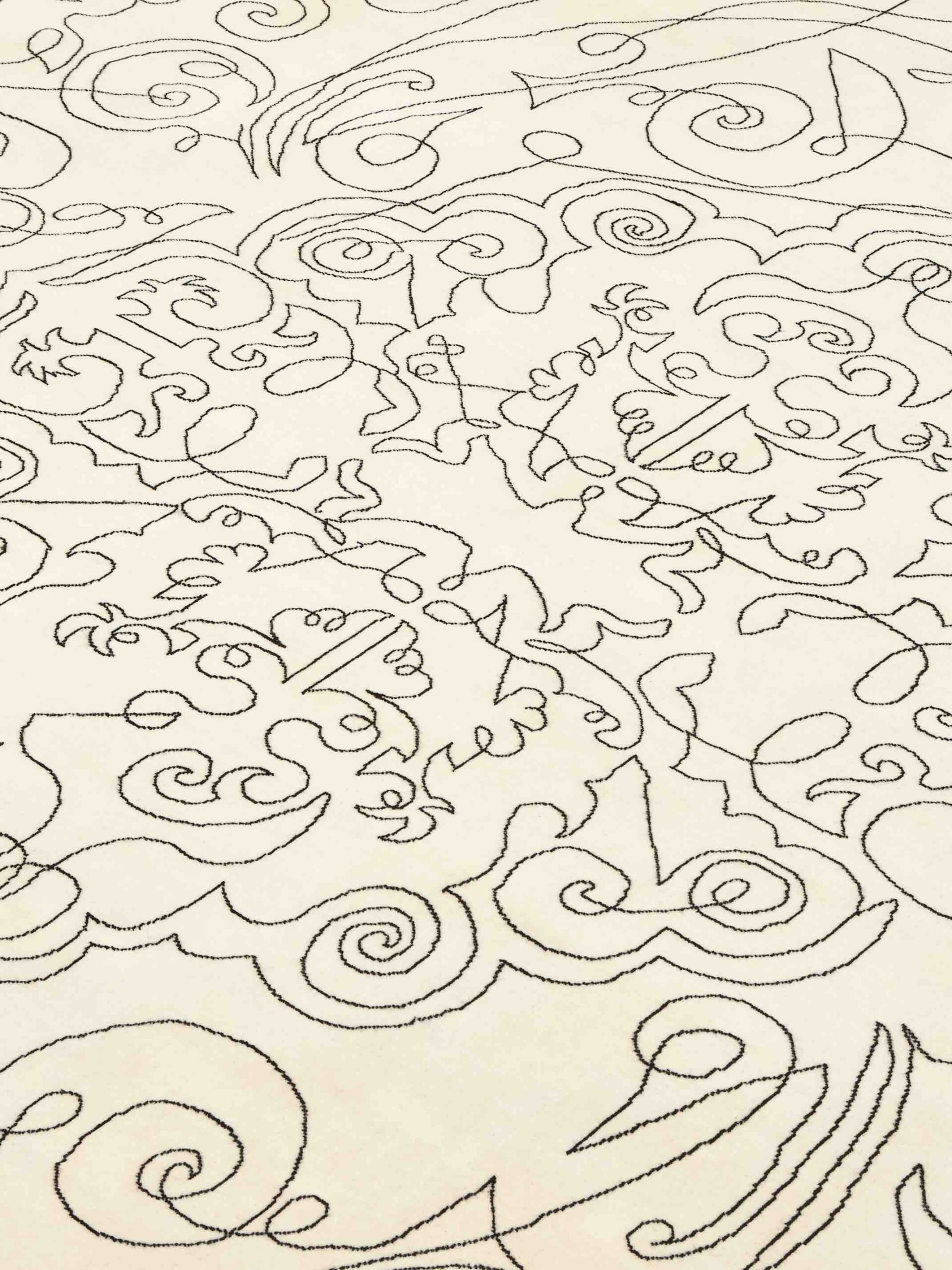 One-Stroke Wool Rug