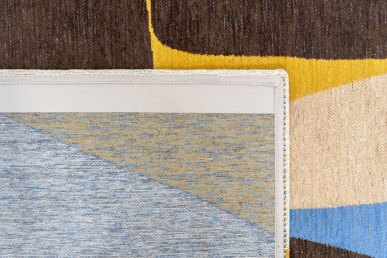 Sunny Blue Jacquard Wilton Rug