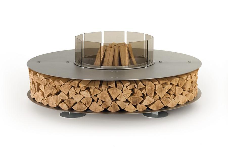 Steel Round Inox Fire Pit