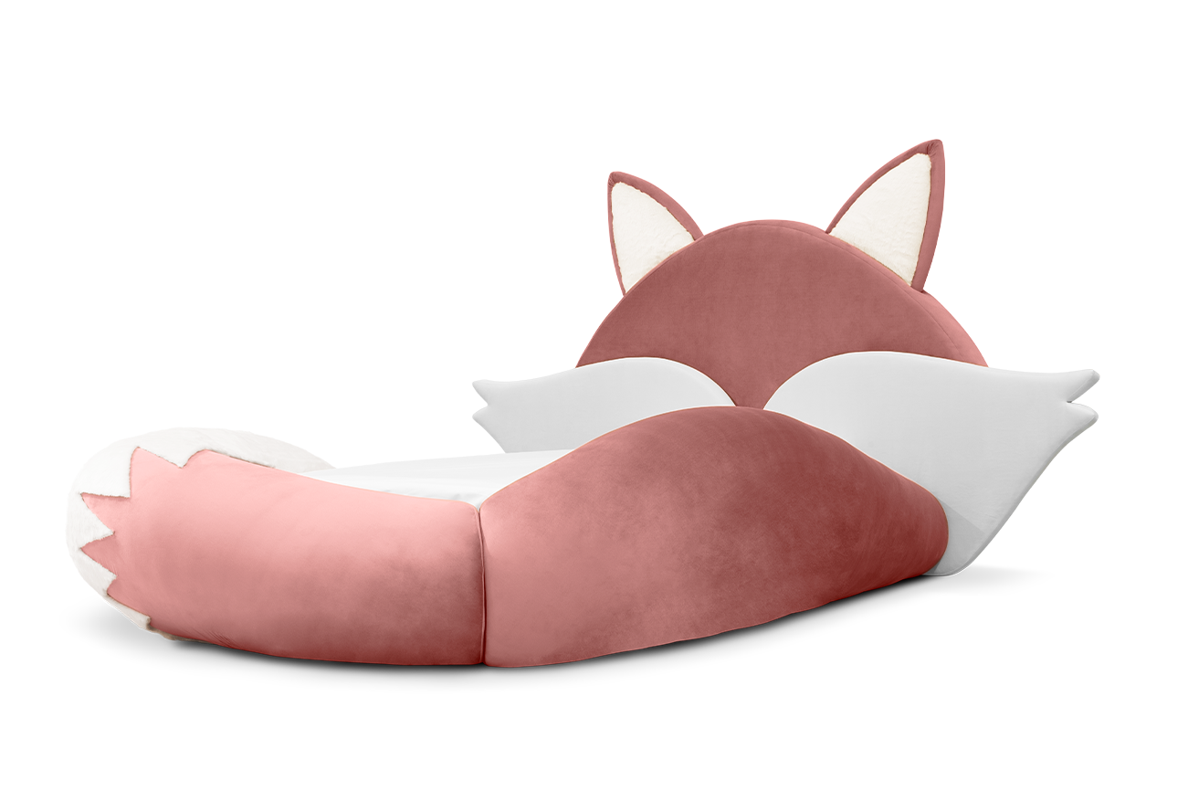 Fox Pink Kids Bed | Mattress Size: 90 x 190 cm