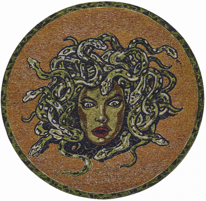 Pop Art Deco Round Rug